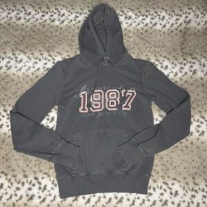 Gray Hoodie with 1987 Graphic